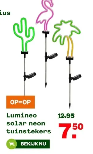 Aanbieding: solar neon tuinstekers