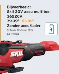 Promotie: 20V accu multitool 3622CA