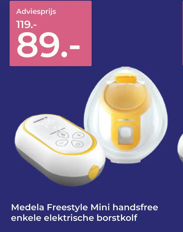 Aanbieding: Medela Freestyle Mini handsfree enkele elektrische borstkolf