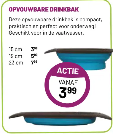 Aanbieding: Opvouwbare drinkbak