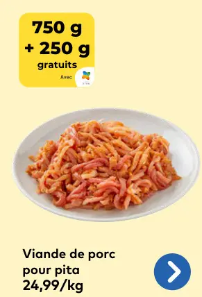Offre: Viande de porc pour pita