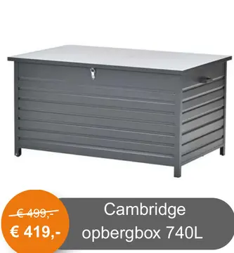 Aanbieding: Cambridge opbergbox