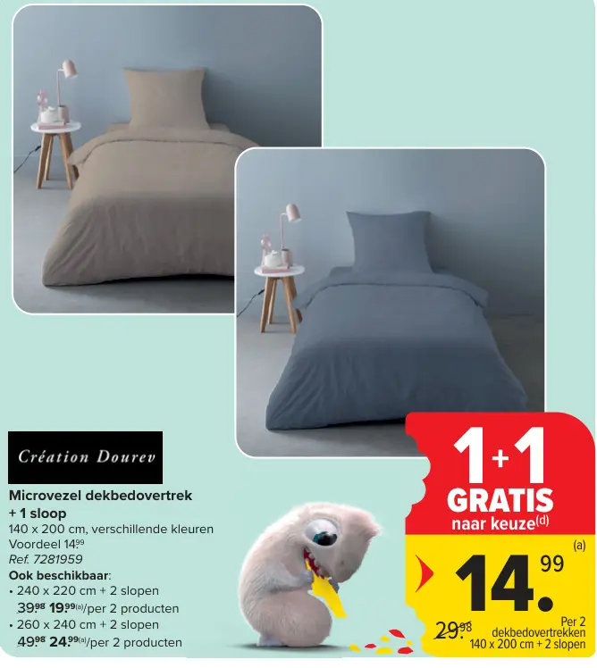 Promotie: Microvezel dekbedovertrek