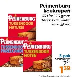 Aanbieding: koekrepen
