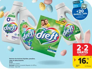 Offre: Gamme de lessives liquides, poudres, caps et 