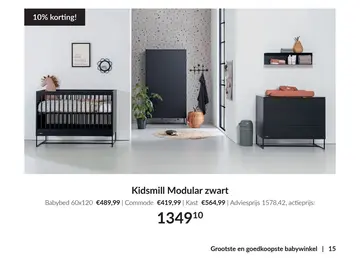 Aanbieding: Kidsmill Modular zwart