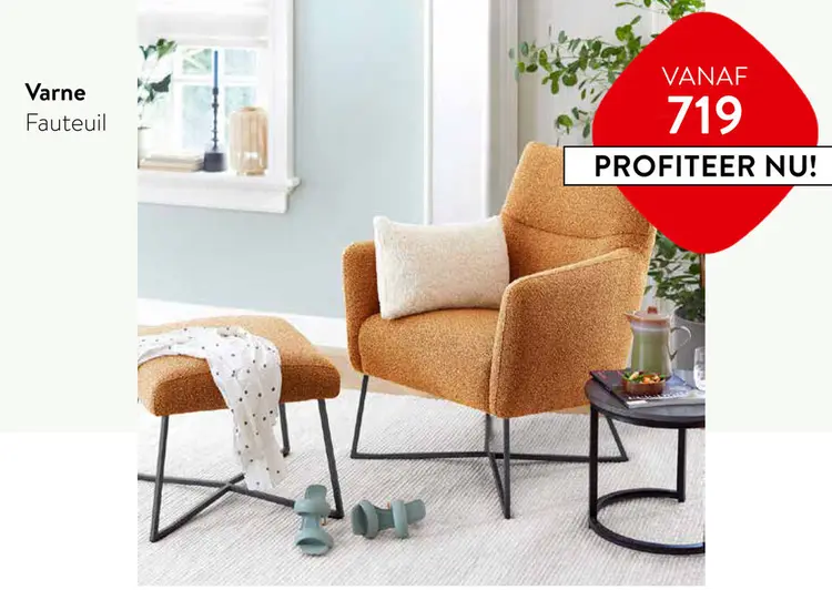 Aanbieding: Armchair and Ottoman