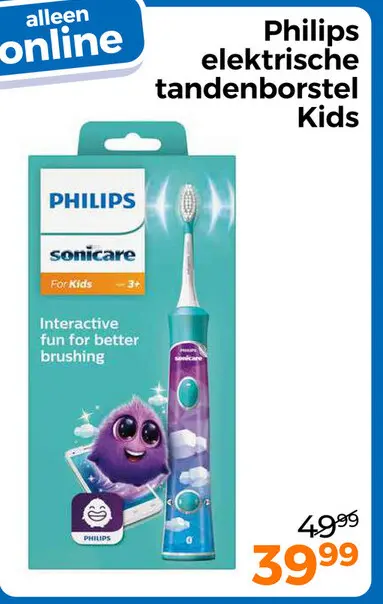 Aanbieding: Philips elektrische tandenborstel Kids