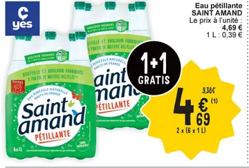 Offre: Eau pétillante SAINT AMAND