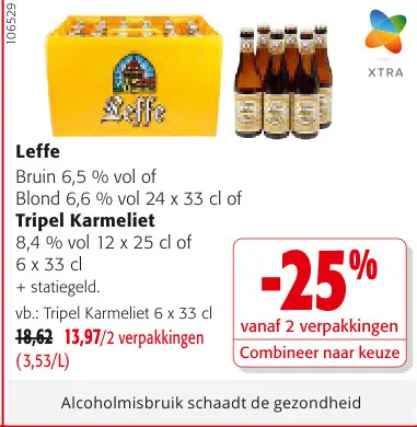 Promotie: Leffe Bruin of Blond, Tripel Karmeliet
