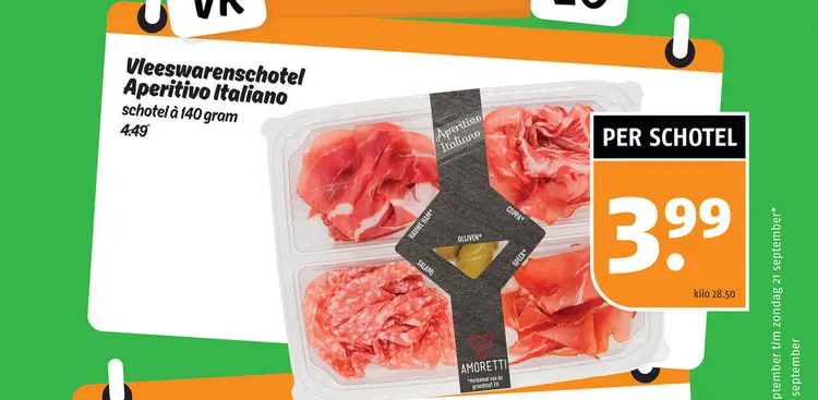 Aanbieding: Vleeswarenschotel Aperitivo Italiano