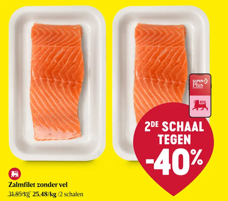Promotie: Zalmfilet zonder vel
