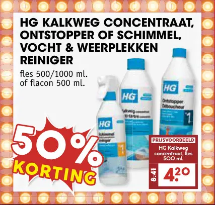 Aanbieding: Kalkweg concentraat, ontstopper of schimmel, vocht & weerplekken reiniger