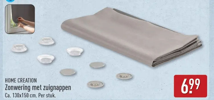 Aanbieding: Zonwering met zuignappen