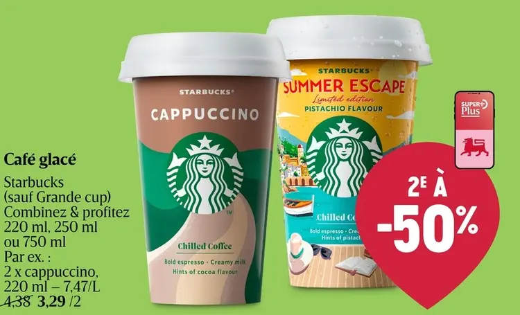 Offre: Café glacé Starbucks