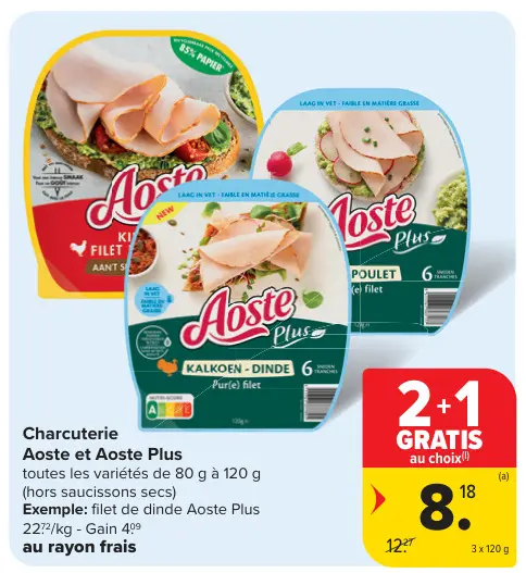 Offre: Charcuterie Aoste et Aoste Plus