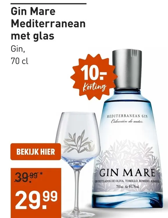 Aanbieding: Gin Mare Mediterranean