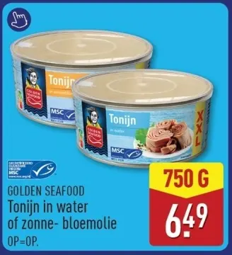 Aanbieding: Tonijn in water of zonne- bloemolie