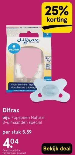 Aanbieding: Difrax