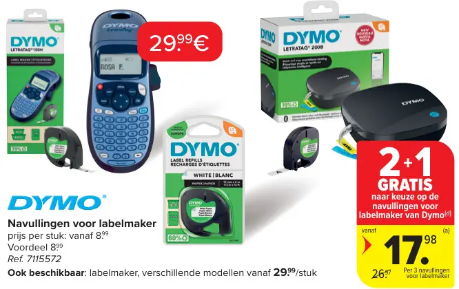 Promotie: Navullingen voor labelmaker