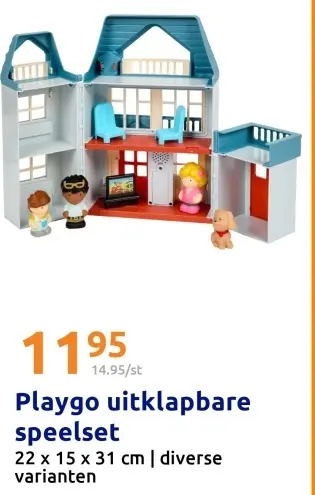 Aanbieding: Playgo uitklapbare speelset