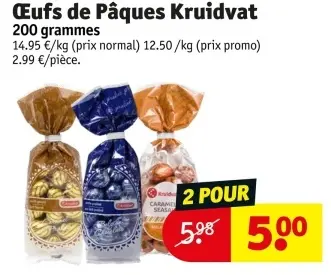 Offre: Œufs de Pâques