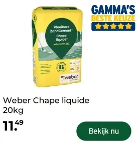 Aanbieding: Weber Chape liquide