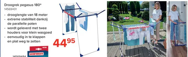 Promotie: Staand Droogrek Pegasus 180 Solid Classic
