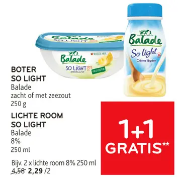 Aanbieding: BOTER SO LIGHT en LICHTE ROOM SO LIGHT