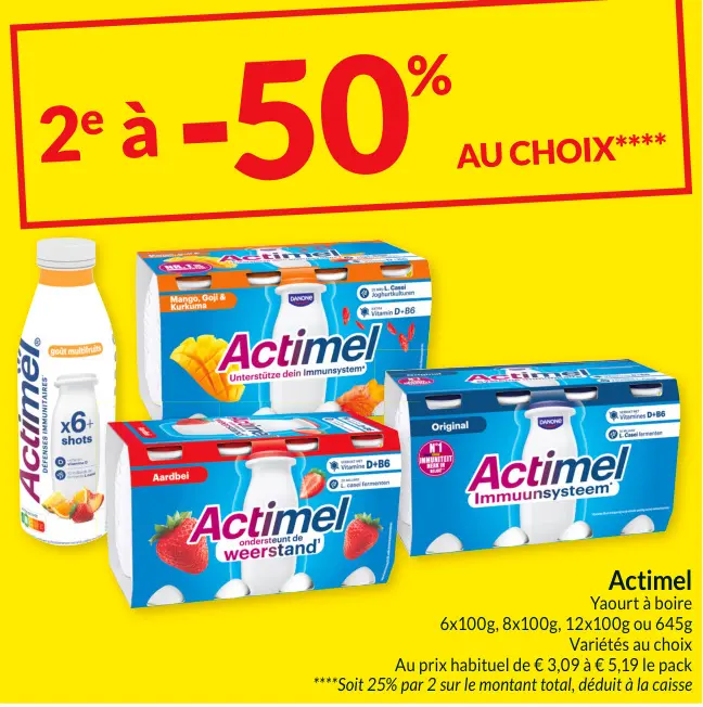 Offre: Actimel Yaourt à boire
