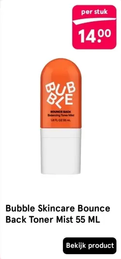 Aanbieding: Bubble Skincare Bounce Back Toner Mist