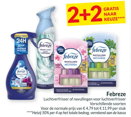 Promotie: Luchtverfrisser of navullingen voor luchtverf