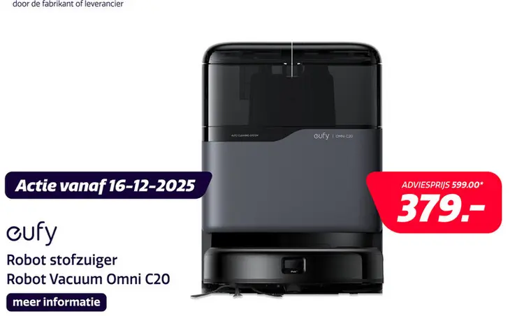 Aanbieding: Eufy Robot Vacuum Omni C20