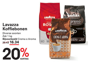 Aanbieding: Lavazza Koffiebonen Crema e Aroma