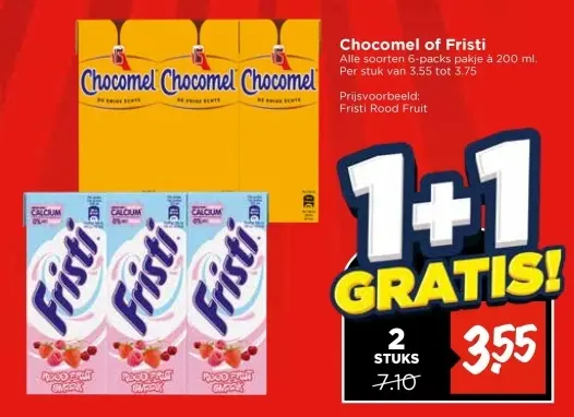 Aanbieding: Chocomel of Fristi