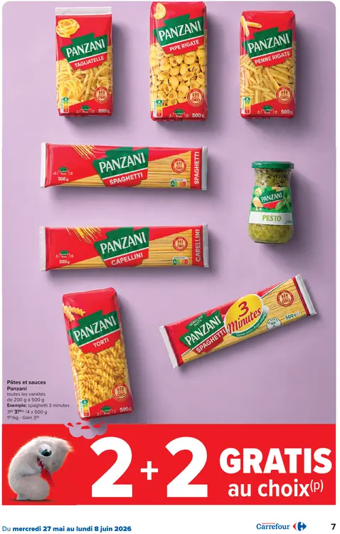 Offre: Pâtes et sauces