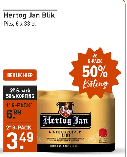 Aanbieding: Hertog Jan Blik