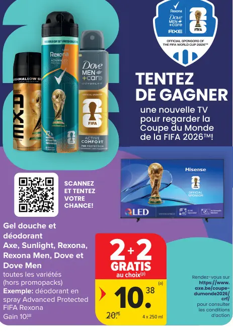 Offre: Gel douche et déodorant