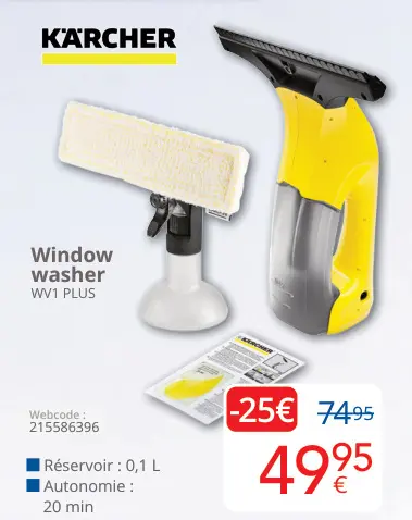 Offre: Window washer WV1 PLUS