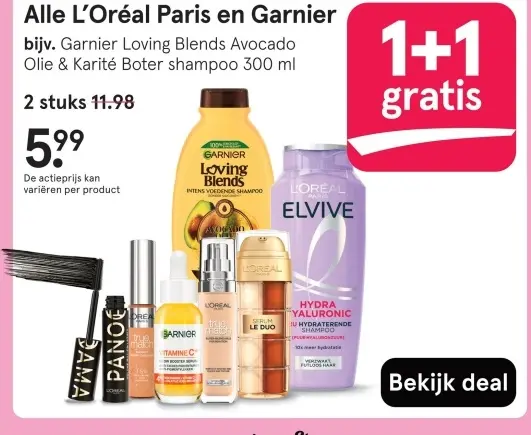 Aanbieding: Alle L'Oréal Paris en Garnier