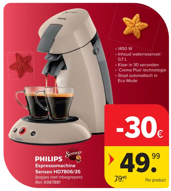 Promotie: Espressomachine Senseo HD7806/35