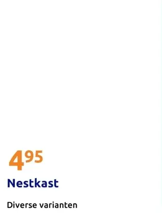Aanbieding: Nestkast