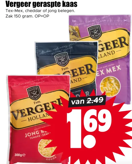 Aanbieding: Geraspte kaas