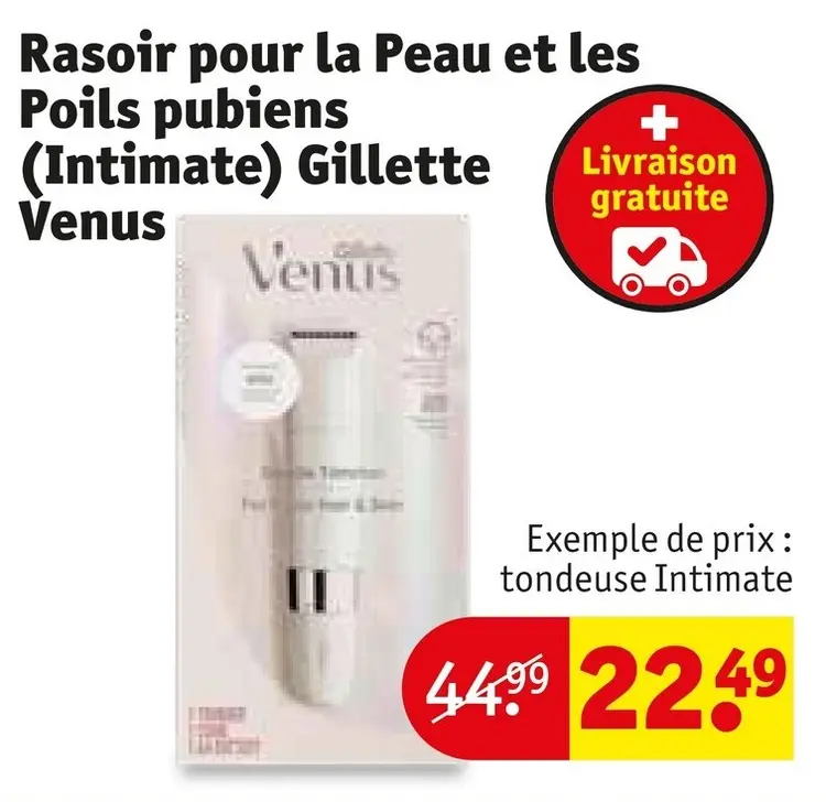 Offre: Rasoir p\our la Peau et les Poils pubiens (Intimate)