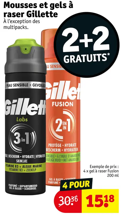Offre: Mousses et gels à raser