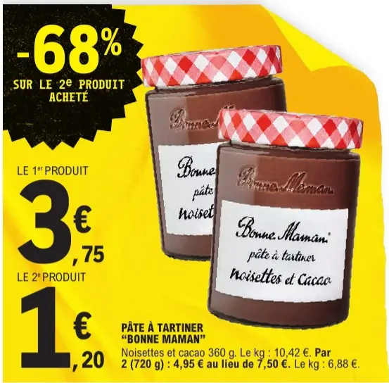 Promotie: Pâte à tartiner