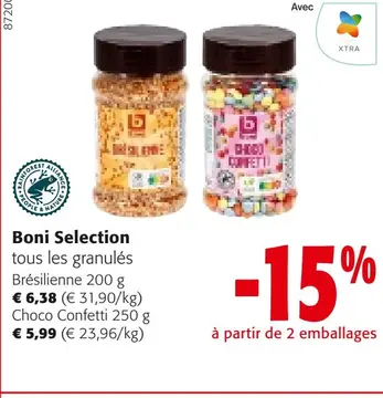 Offre: Boni Selection tous les granulés Brésilienne