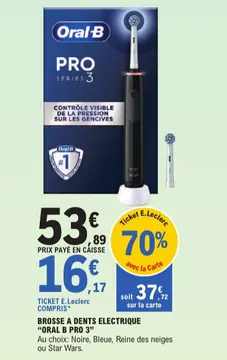 Aanbieding: BROSSE A DENTS ELECTRIQUE "ORAL B PRO 3"