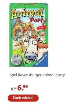 Aanbieding: Spel Ravensburger animal party