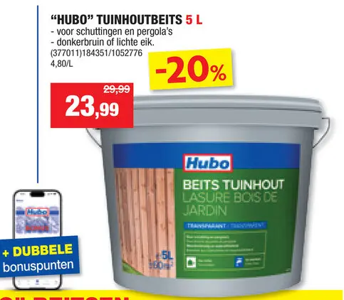 Promotie: Tuinhoutbeits